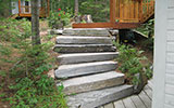 Stone Stairs to Boathouse Entrance