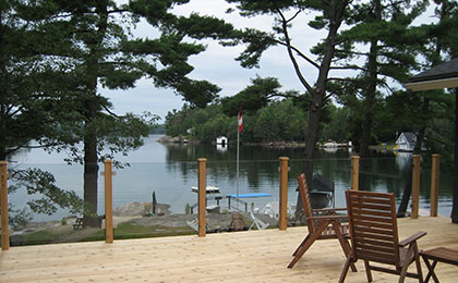 Deck with a view.